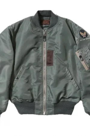 WII USAF William Gibson 2026 MA-1 Sage Green Winter Coat Pilot Nylon VTG Padded L2B Vintage JAPAN Bomber Flight Jacket For Men