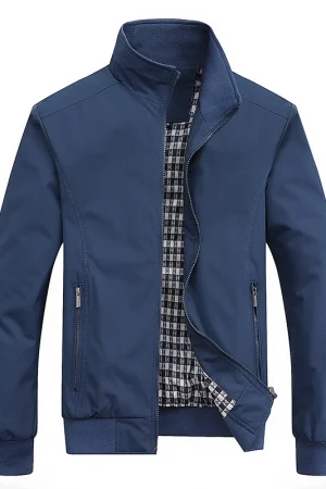 Spring Autumn Casual Solid Fashion Slim Bomber Jacket Men Overcoat New Arrival Baseball Jackets Men's Jacket 2025