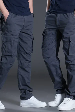 Men's Cargo Pants Summer Spring Cotton Work Wear New In Large Size 6XL Casual Climbing Joggers Sweatpants Hombre Autumn Trousers