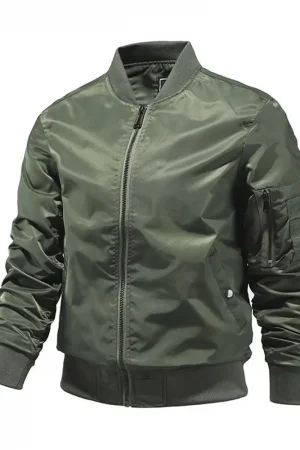 Solid Color Bomber Jacket Men Fashion Aviator Baseball Jacket New In Outerwears Spring Autumn Ropa Hombre Jackets For Men S-5XL